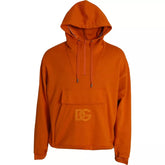 Dolce & Gabbana Orange Hooded Pullover Sweatshirt Sweater -   -  Dolce & Gabbana.